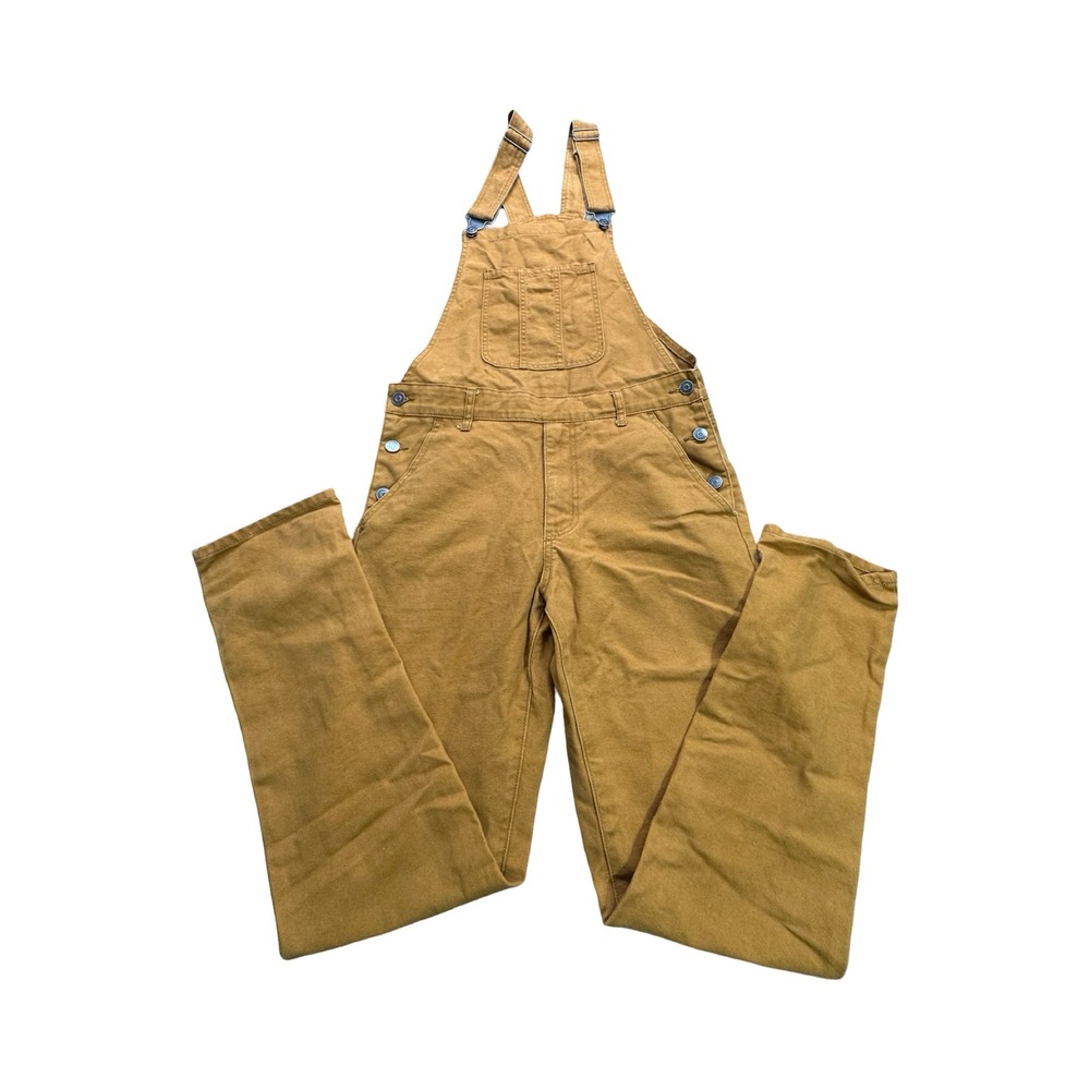 Forever 21 Overalls Men S Brown Cotton Canvas Utility Carpenter Western